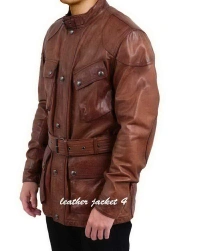 Panther-Tan Leather Jacket