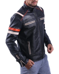 Retro-Black Leather Jacket