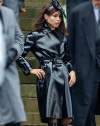 Zoe-Kravitz Leather Coat