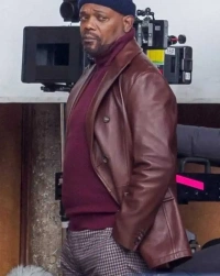 Samuel-Jackson Leather Jacket
