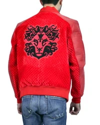 Simba-Red Leather Jacket