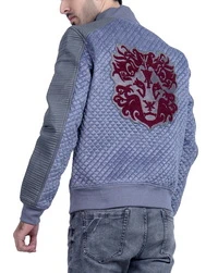Simba-Silver Leather Jacket