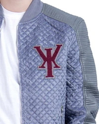Simba-Silver Leather Jacket