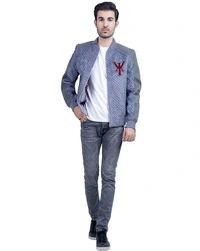 Simba-Silver Leather Jacket