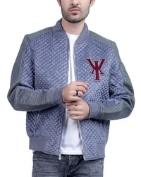 Simba-Silver Leather Jacket