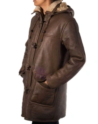 Women-Ginger Leather Coat