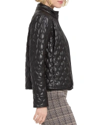 victory-quilted Leather Jacket
