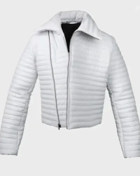 white-puffer Parachtue Jacket