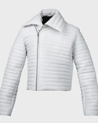 white-puffer Parachtue Jacket