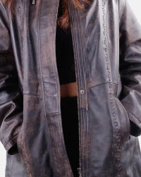 Maria Leather Coat