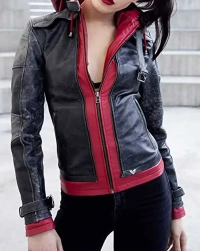 ArkhamKnight-women Leather Jacket
