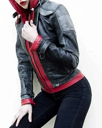 ArkhamKnight-women Leather Jacket