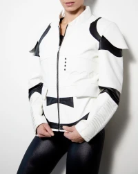 armor-white Leather Jacket