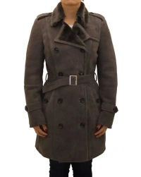 Suede-Coat Leather Coat