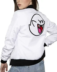 Nintendo-Boo Leather Jacket
