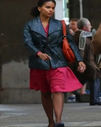 Zazie-Beetz Leather Jacket